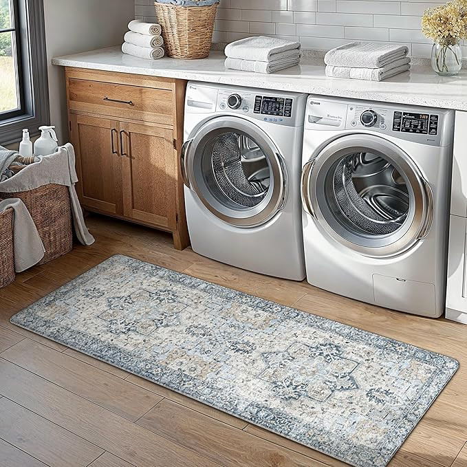 GENIMO Kitchen Mats for Floor 2PCs, Washable Anti Fatigue Mat for Cushioned, 17.3"x47"+17.3"x30",... | Amazon (US)