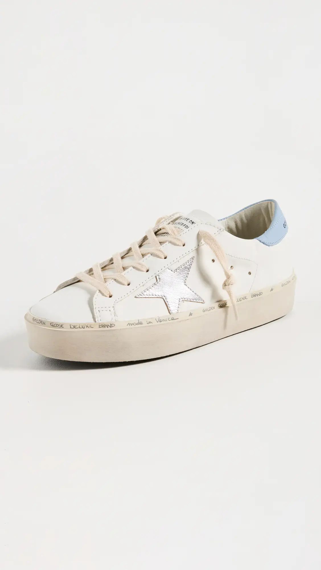 Hi Star Leather Upper and Heel Laminated Star Sneakers | Shopbop