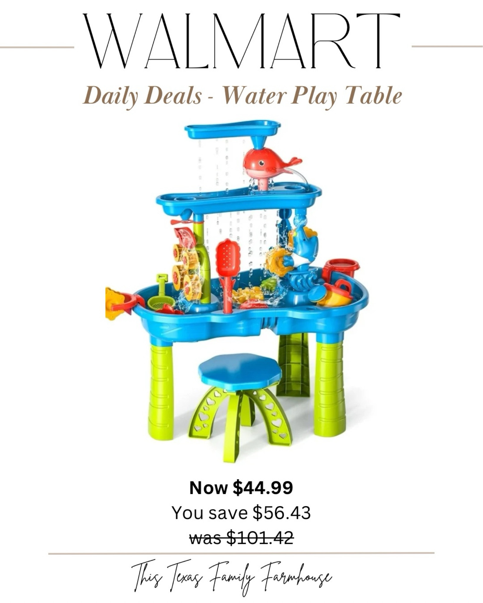 Just purchased this for my toddler! He is going to have so much fun with this when the weather warms up!

Toddler finds | Walmart deals | outside play | water play table | summer| kid toys 

#LTKSaleAlert #LTKFindsUnder50 #LTKKids