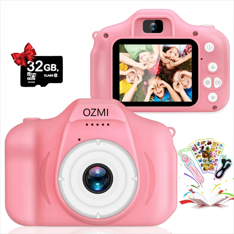 OZMI Camera for Kids with 32GB SD Card, Kids Camera for 3-8 years, for Christmas Birthday Gift-Pi... | Walmart (US)