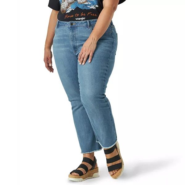 Plus Size Wrangler Kick Flare Jeans | Kohl's