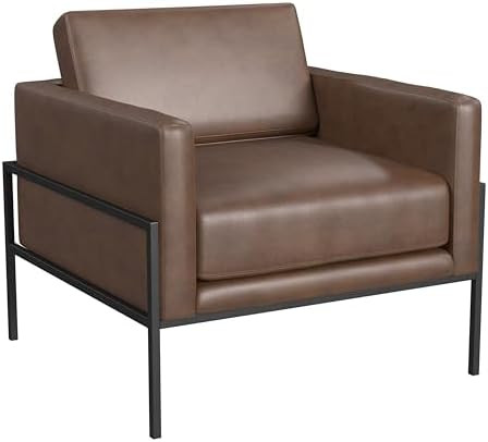 HomePop Modern Metal Frame Accent Chair|Homepop Home Décor|Accent Chairs for Living Room & Bedro... | Amazon (US)