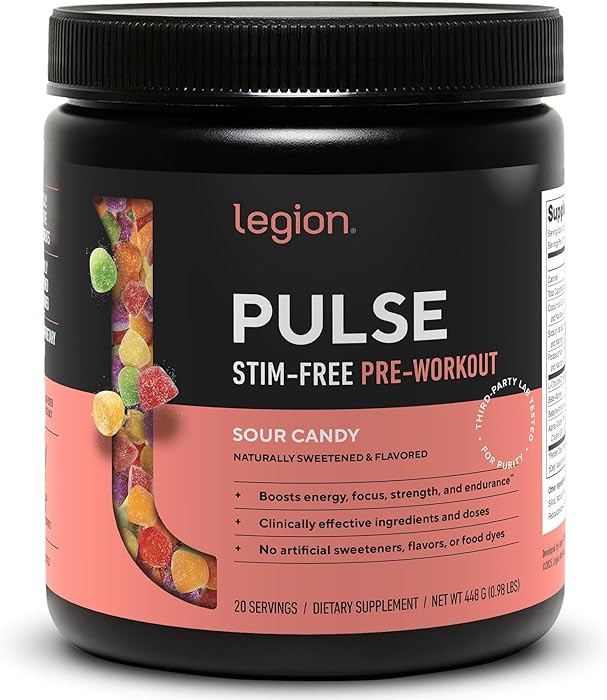 LEGION Pulse Pre Workout Supplement - All Natural Nitric Oxide Preworkout Drink to Boost Energy, ... | Amazon (US)
