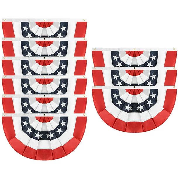 4th of July Decorations Outdoor, Bunting Flags Outdoor for Home American Flag Bunting for Outside... | Walmart (US)
