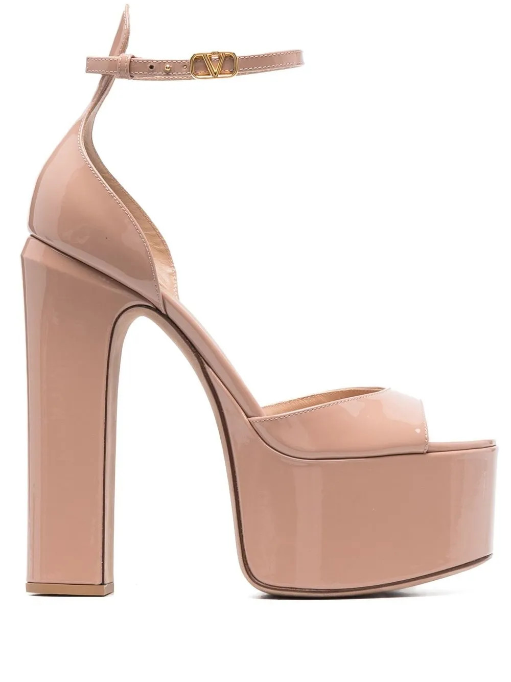 Valentino Garavani 155mm Tan-Go Platform Sandals | Pink | FARFETCH | Farfetch Global