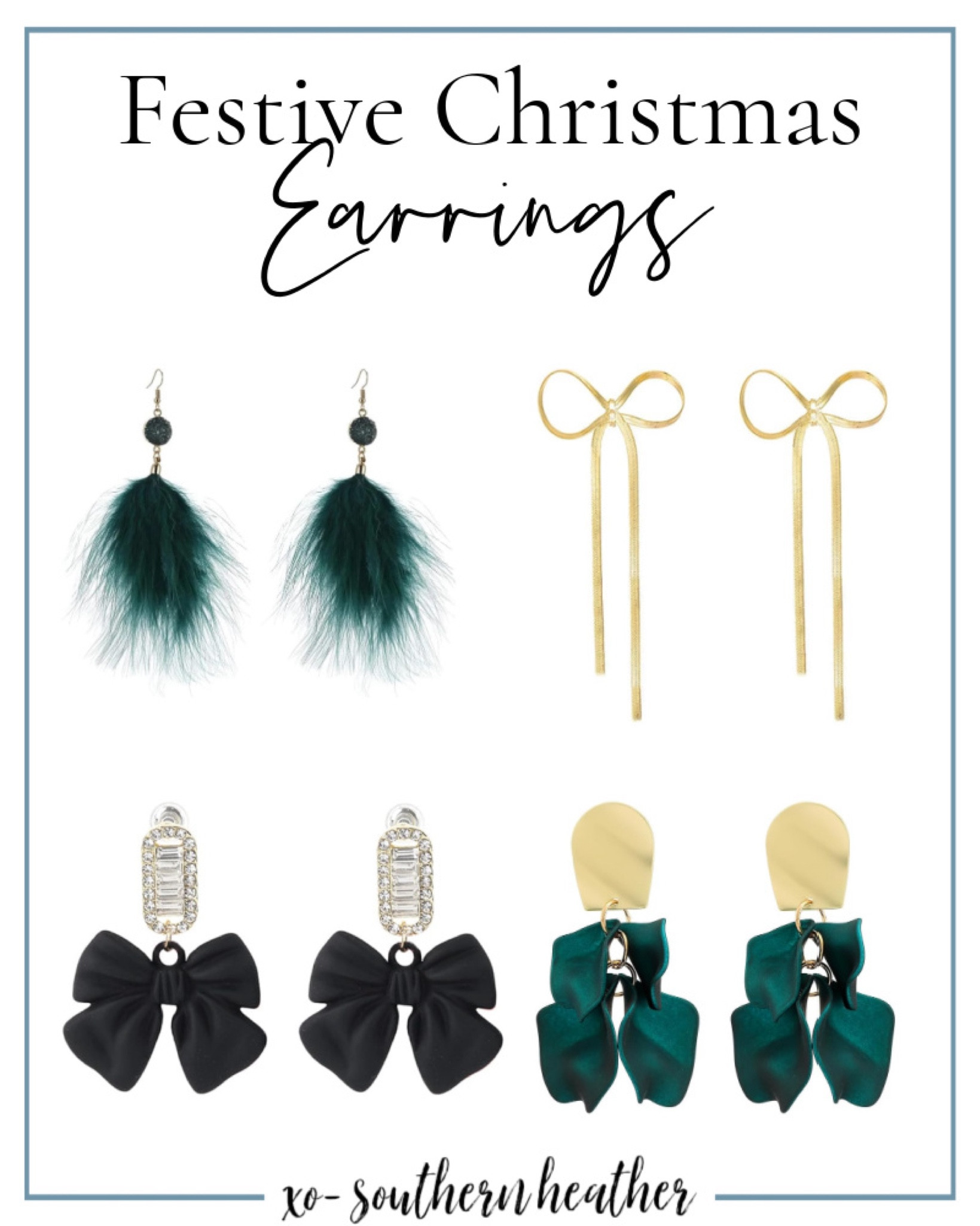 Festive earrings for the holidays 

#LTKHoliday #LTKSeasonal
