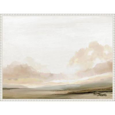 30"x23" Southern Landscape by Dan Hobday Framed Canvas Wall Art Print White - Amanti Art: Modern ... | Target