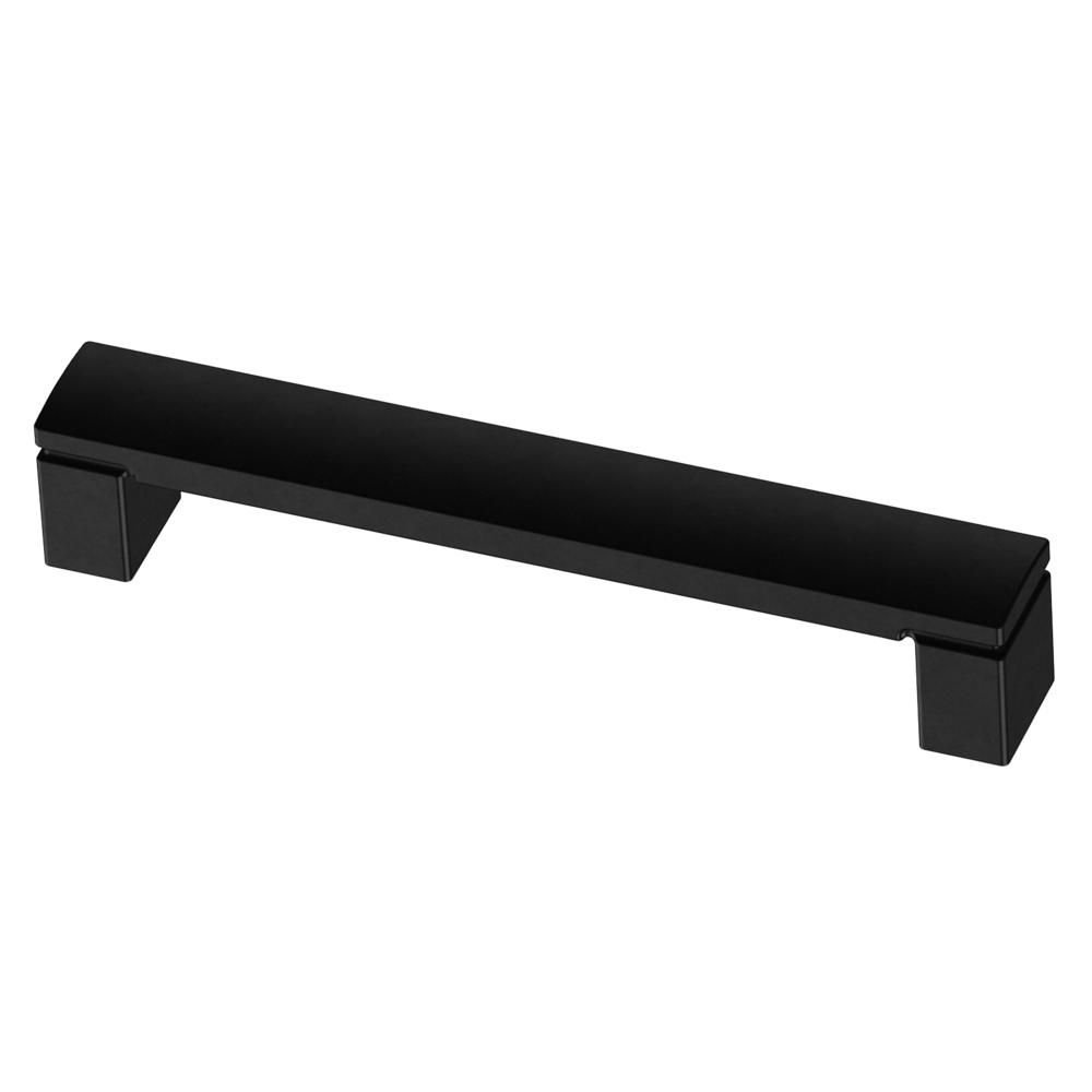 Simply Geometric 5-1/16 in. (128mm) Center-to-Center Matte Black Drawer Pull | The Home Depot