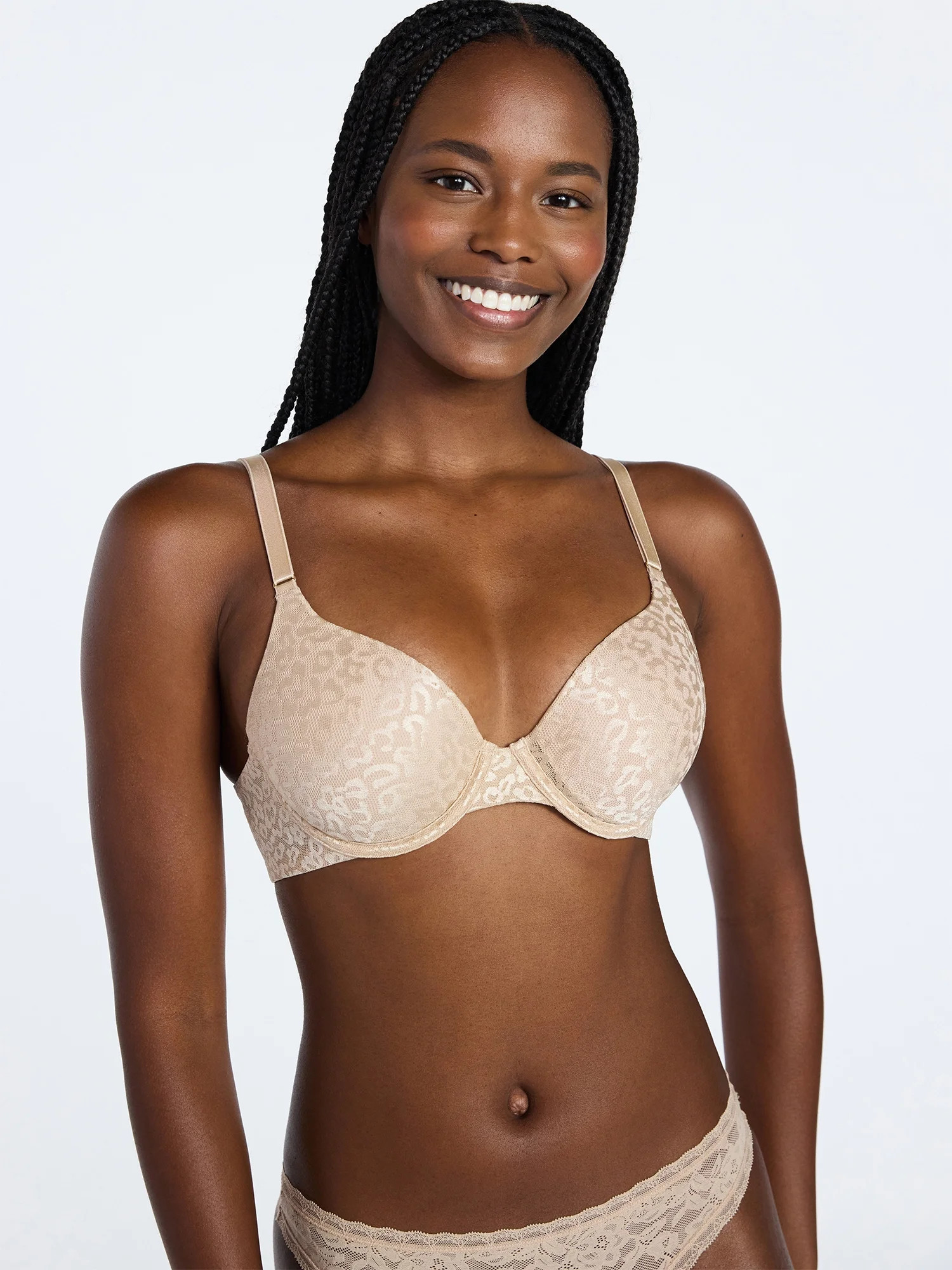 Joyspun Women's Leopard Print T-Shirt Bra, Sizes 32A-42DDD | Walmart (US)