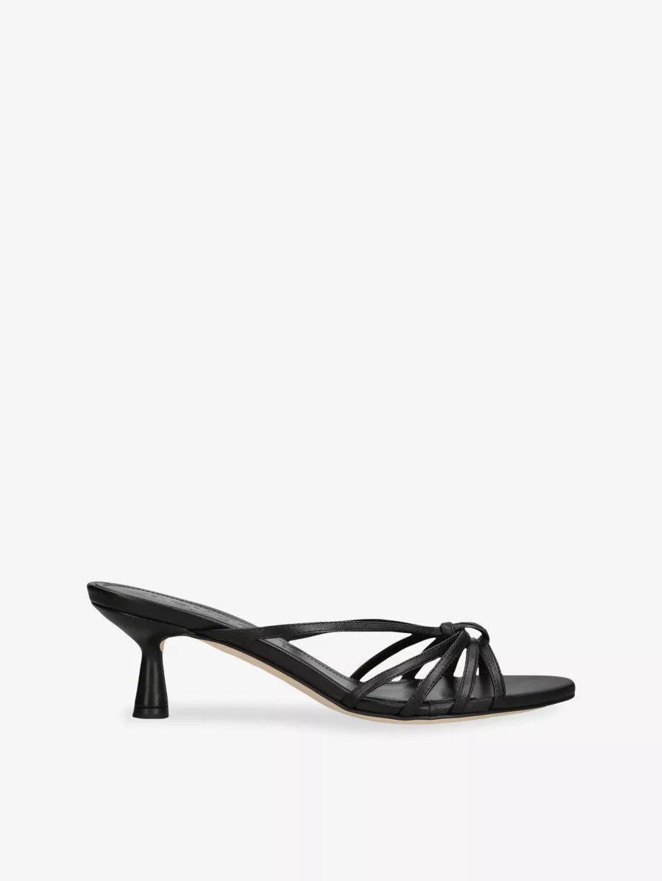 Abby Leather Heeled Mules | Selfridges