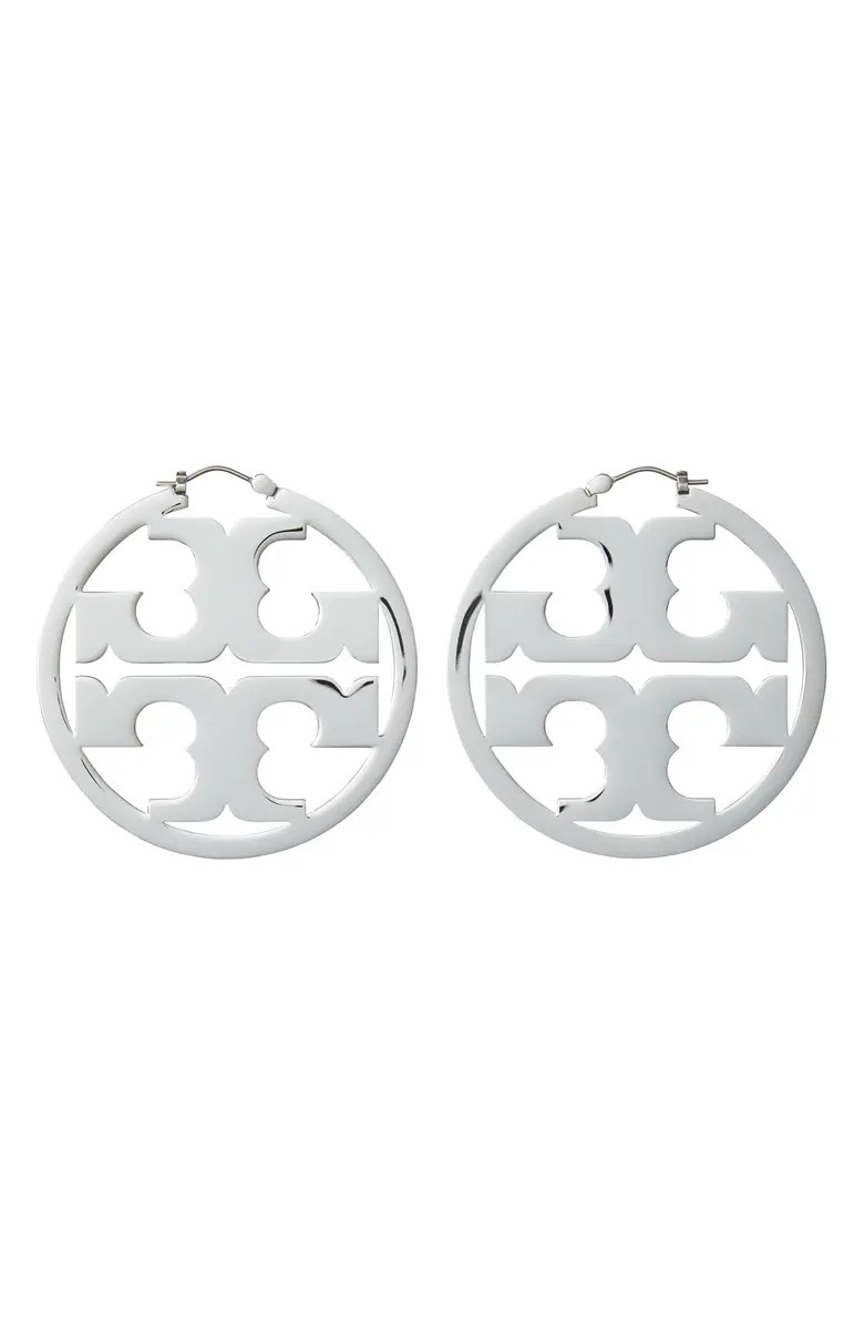 Miller Logo Hoop Earrings | Nordstrom