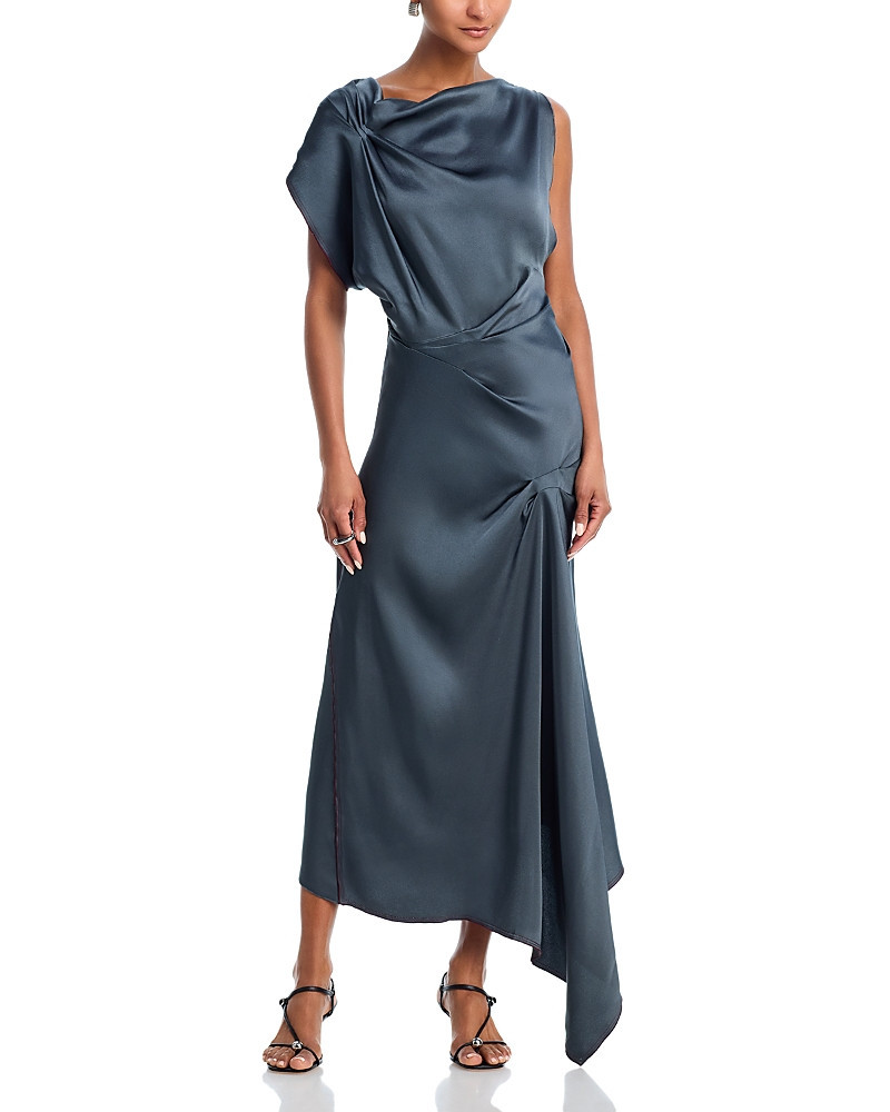 Victoria Beckham Asymmetric Draped Midi Dress | Bloomingdale's (US)
