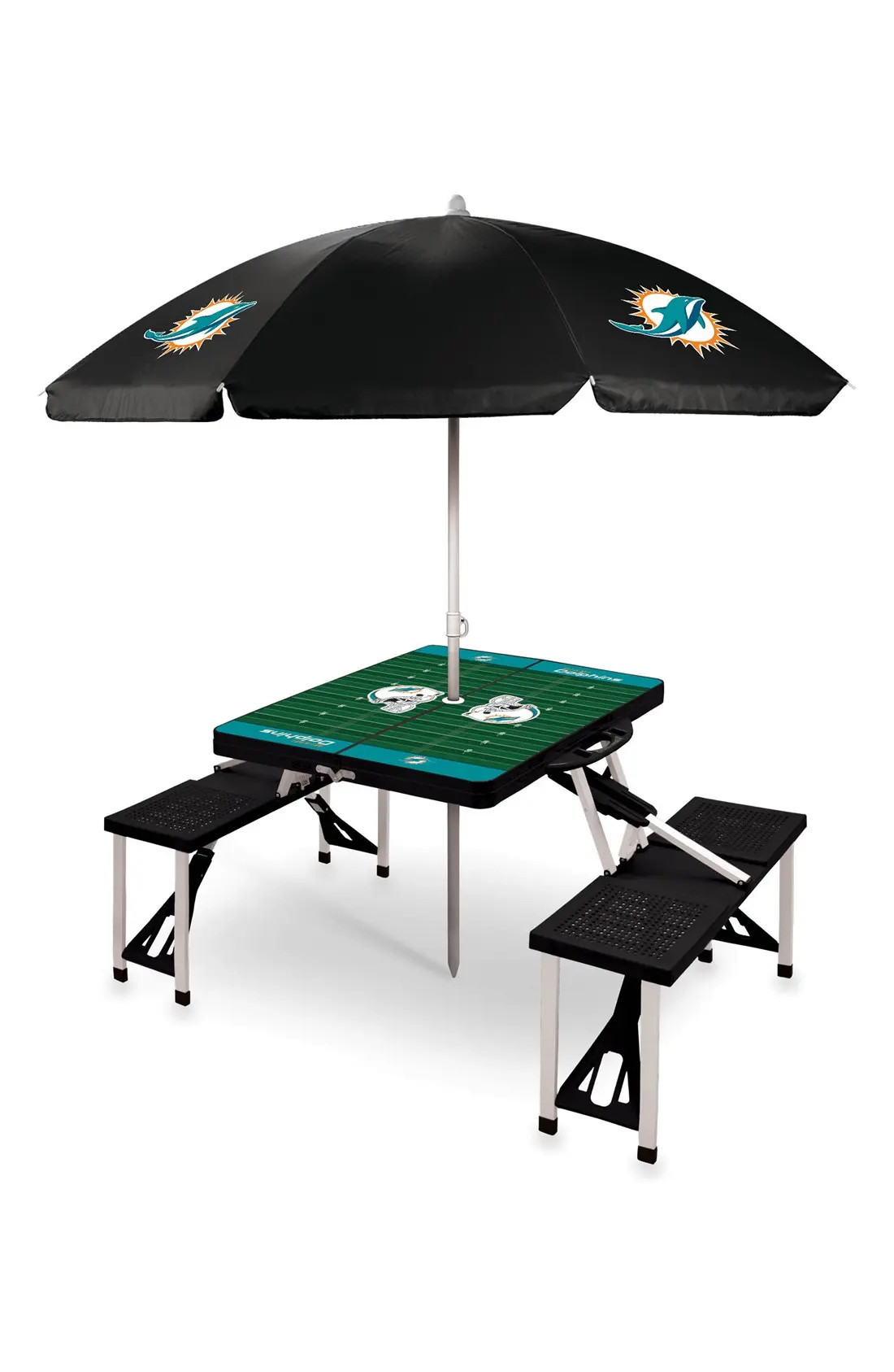Team Football Field Design Portable Picnic Table with Umbrella | Nordstrom