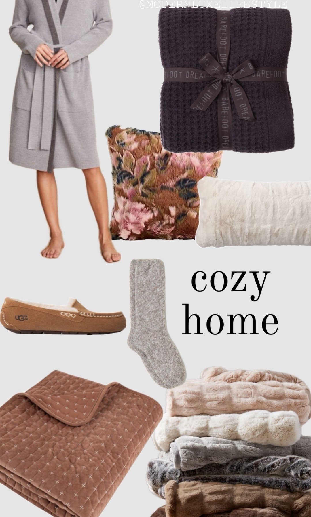 All the things we love to make our homes more cozy in this cold weather 🥰 blankets, throws, pillows, socks, slippers & robes 🤎

#giftsforher #loungewear #giftguide

#LTKmomlife #LTKselfcare #LTKGiftGuide
