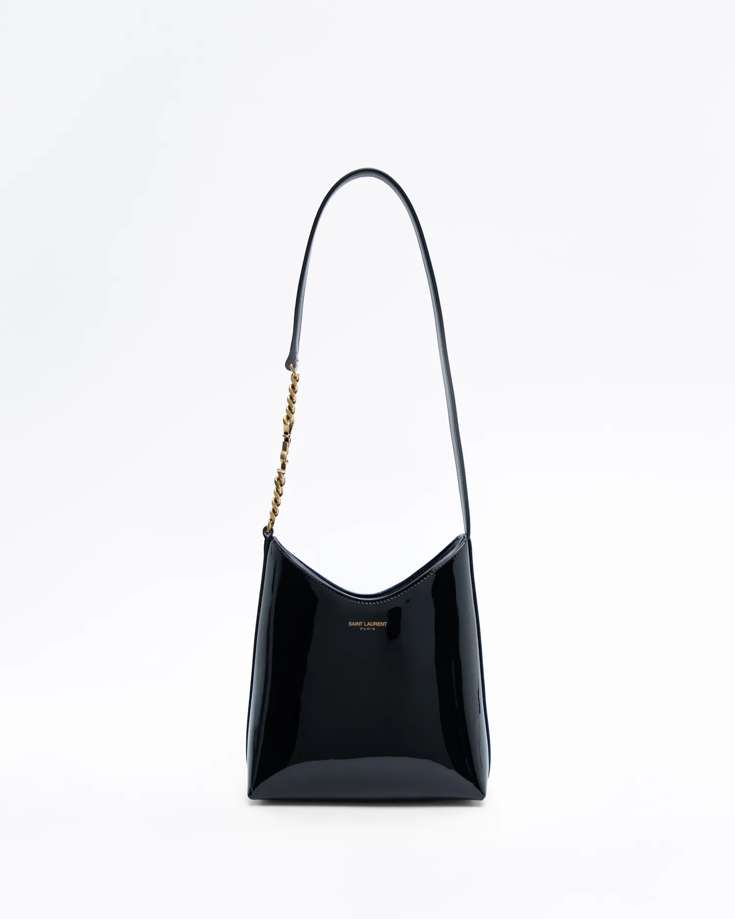 Patent Rendez-Vous Mini Hobo Bag | Vivrelle