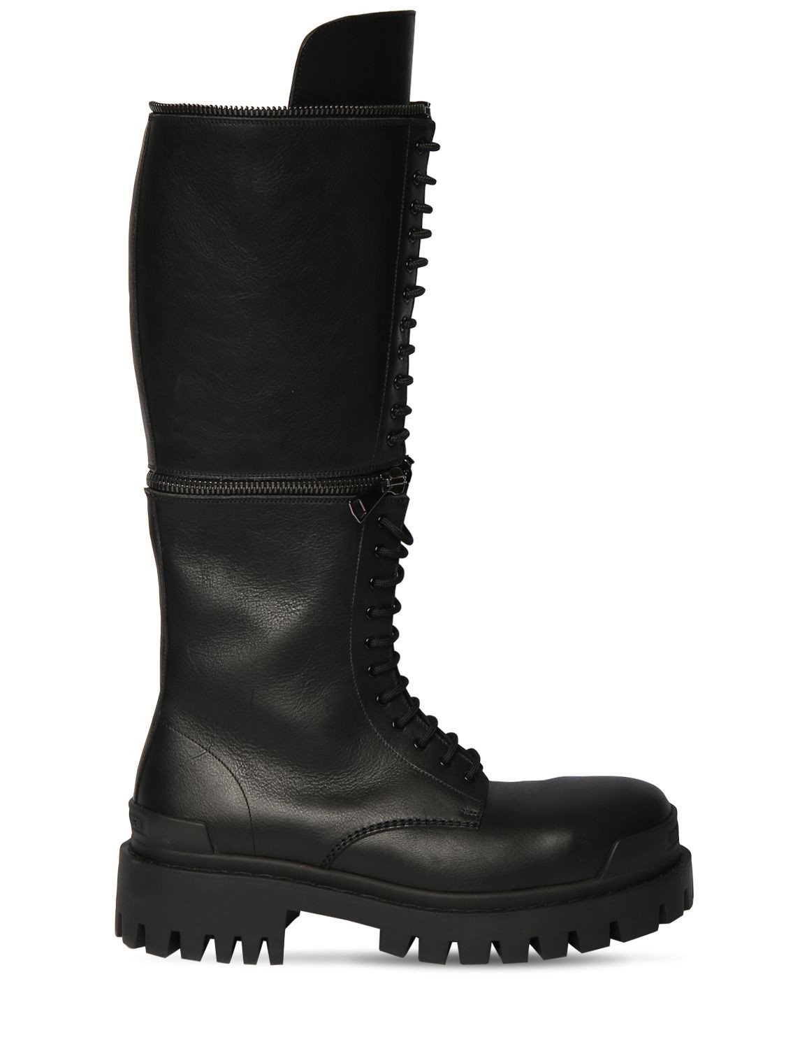 Balenciaga - Master leather boots - Black | Luisaviaroma | Luisaviaroma