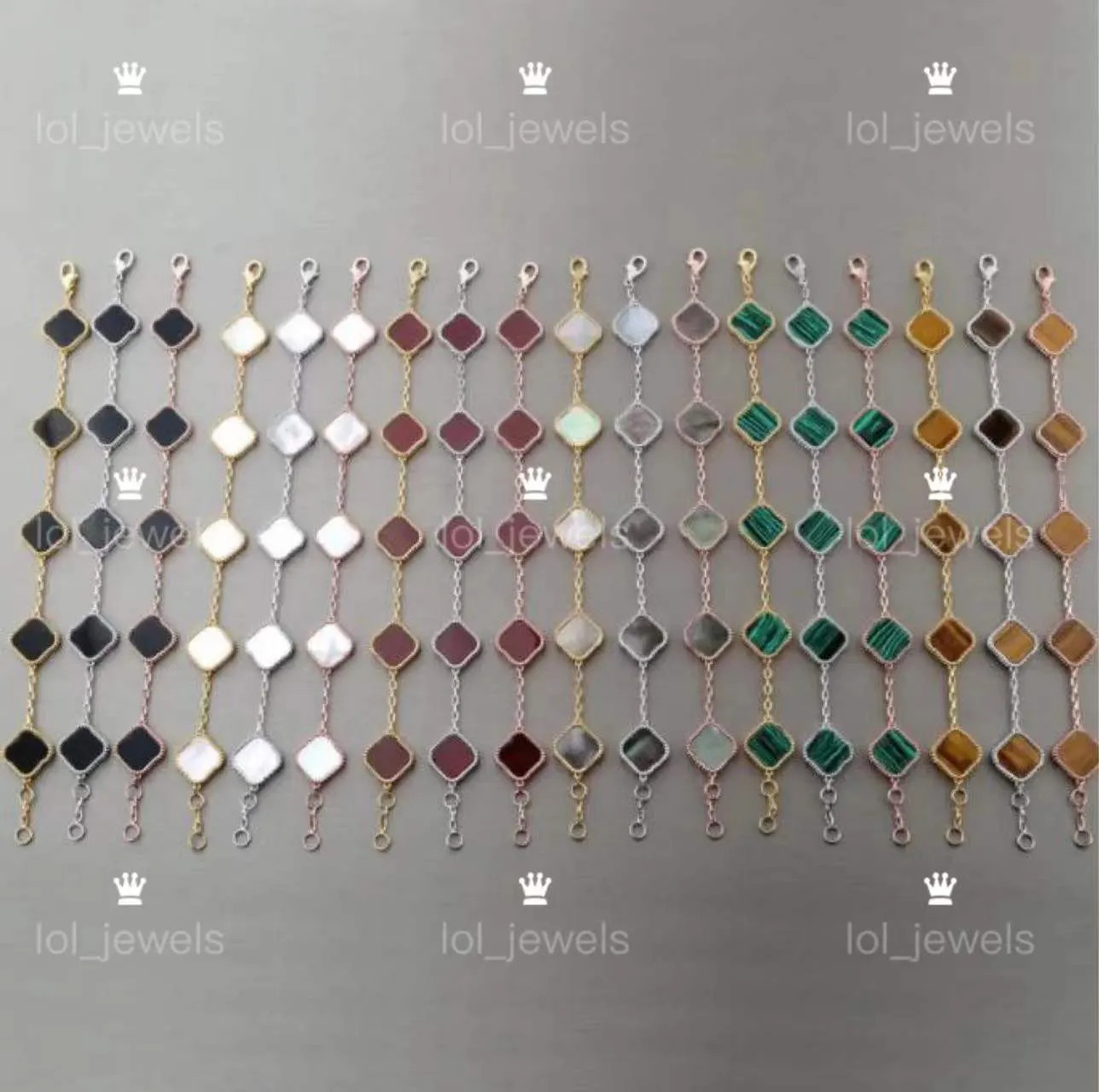 Clover Bracelet For Men and Women Luxury Designer jewelry Four Leaf Bracelets 18K Gold Silver Pla... | DHGate