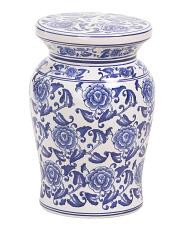18in Floral Chinoisere Ceramic Stool | TJ Maxx