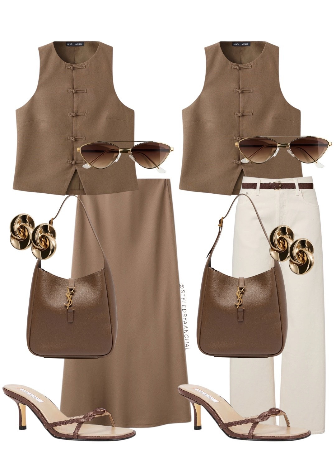 A simple vest with timeless pieces makes you look so put together without even trying.🤎✨

Which one do you prefer?
Monochrome skirt outfit or cream denim?

Save this for your next easy outfit idea

#LTKTravel #LTKootd #LTKWorkwear