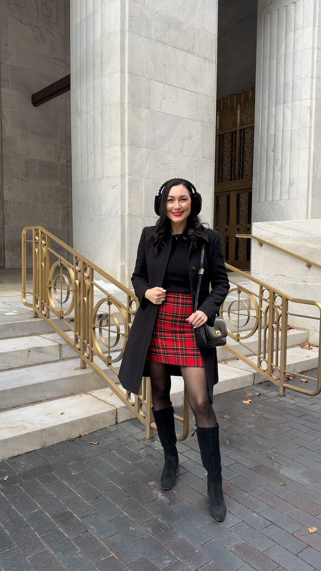 I went to see a live performance of White Christmas with a friend on Sunday and this is what I wore!! Nothing says holiday to me like tartan print so I had to dress for the occasion. Also as I was filming this a guy ran past me and said I smelled really good so my perfume will also be included in my outfit details 🤗


#tartanskirt #christmasoutfit #winterstyle #holidaystyle #wintercoat 

#LTKHoliday #LTKSeasonal #LTKBeauty