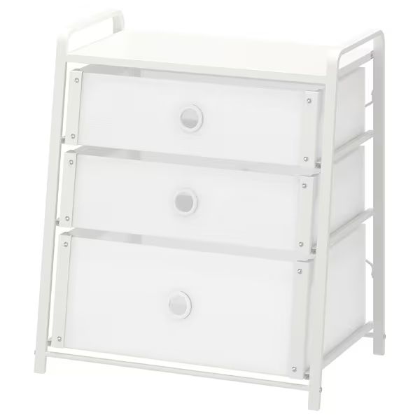 LOTE Kommode mit 3 Schubladen, weiß, 55x62 cm - IKEA Deutschland | IKEA (DE)