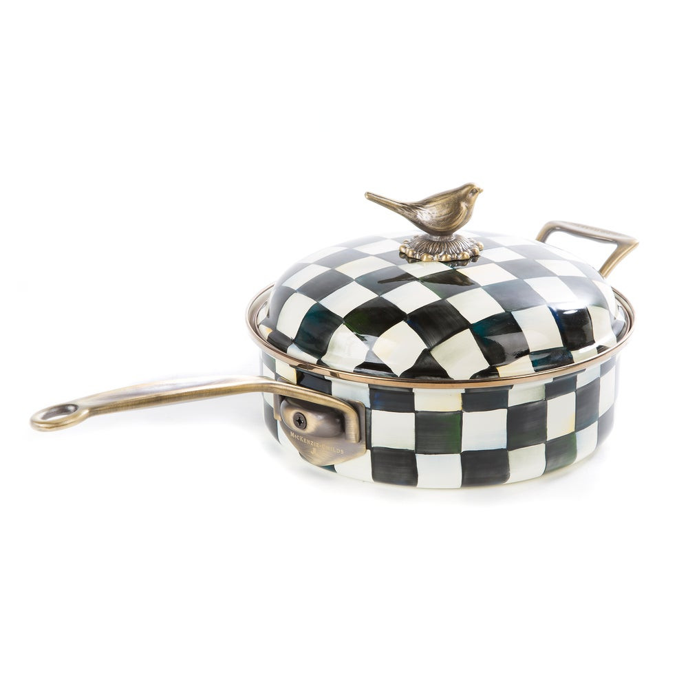 Courtly Check 3 Quart Saute Pan | MacKenzie-Childs