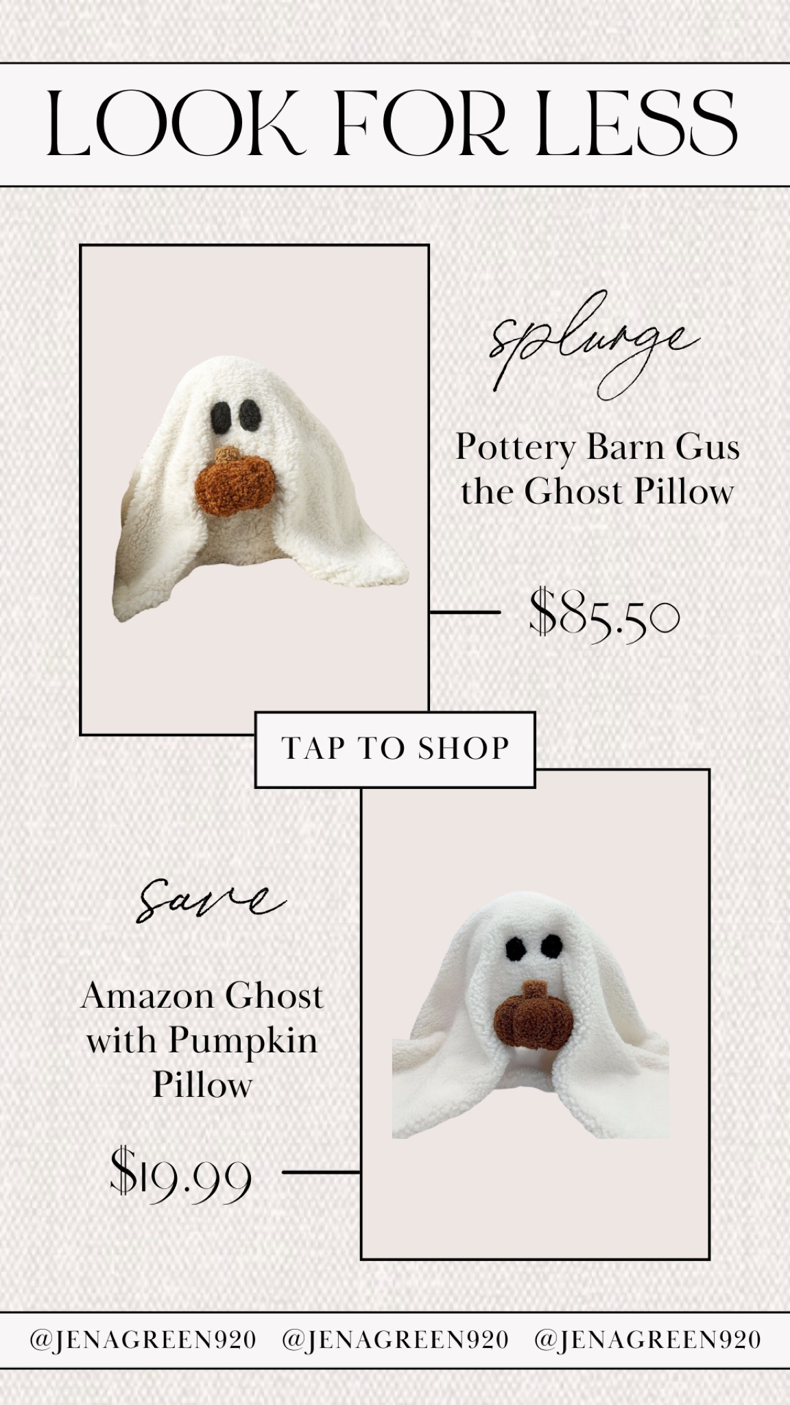 Look for Less | Gus the Ghost | Ghost Pillow | Ghost with Pumpkin Pillow

#LTKSeasonal #LTKHome #LTKFindsUnder50