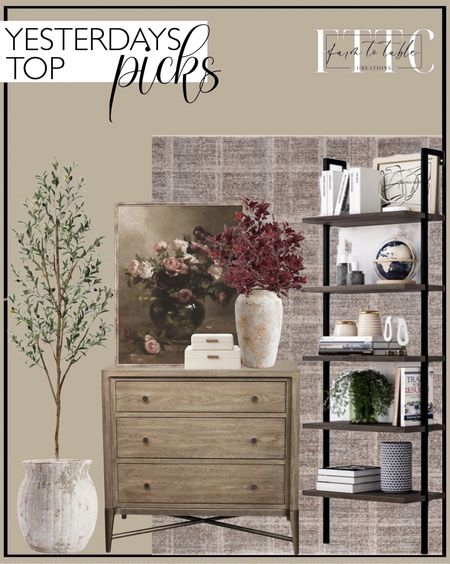 Yesterday’s Top Picks. Follow @farmtotablecreations on Instagram for more inspiration.

Cayton 5 Piece Tiered Shelf. Angela Rose x Loloi Ember Fog / Dove Area Rug. Weathered Handcrafted Terracotta Vases. 6 ft Artificial Olive Plants with Realistic Leaves and Natural Trunk. Regan Metal Nightstand. Moody Vintage Still Life | White Red and Pink Roses in Vase Oil Painting | Spring Vintage Printable Wall Art | Digital Download. Artisan Handcrafted Terracotta Vases. Faux Maple Leaf Stem. White Shagreen Boxes. McGee & Co. Pottery Barn Sale. Memorial Day Sale. Wayfair Sale. 


#LTKHome #LTKFindsUnder50 #LTKSaleAlert