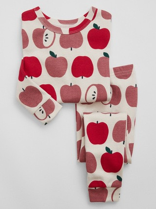 babyGap 100% Organic Cotton Apple PJ Set | Gap Factory