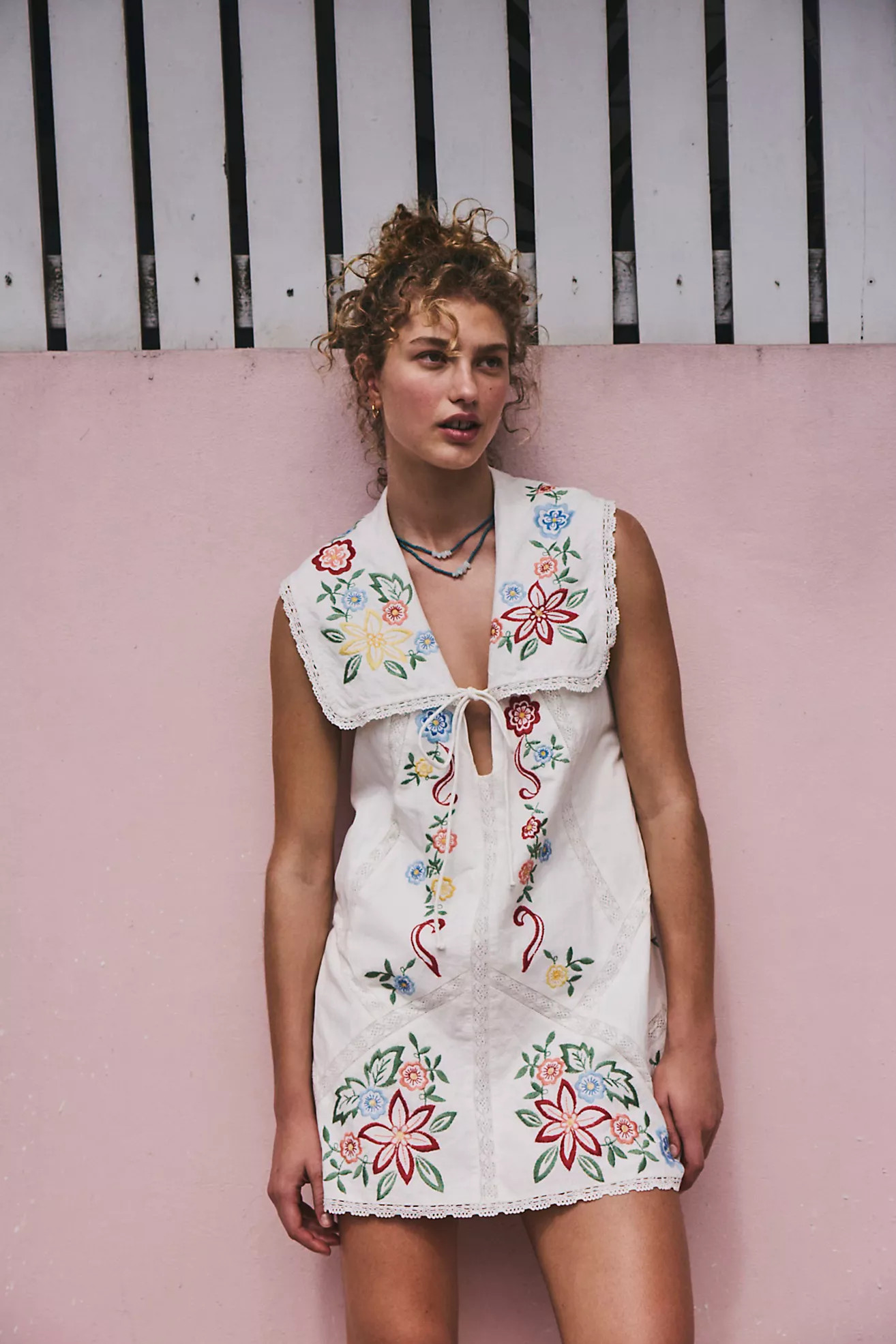 Willow Embroidered Mini Dress | Free People (Global - UK&FR Excluded)
