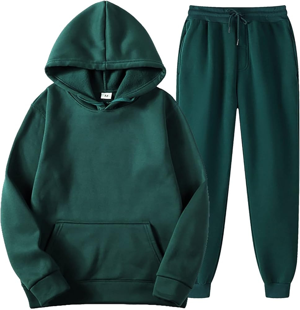 Rvidbe Sweatsuits for Women, Womens Two Piece Outfits Casual Sweatsuits Solid Tracksuit Matching ... | Amazon (US)