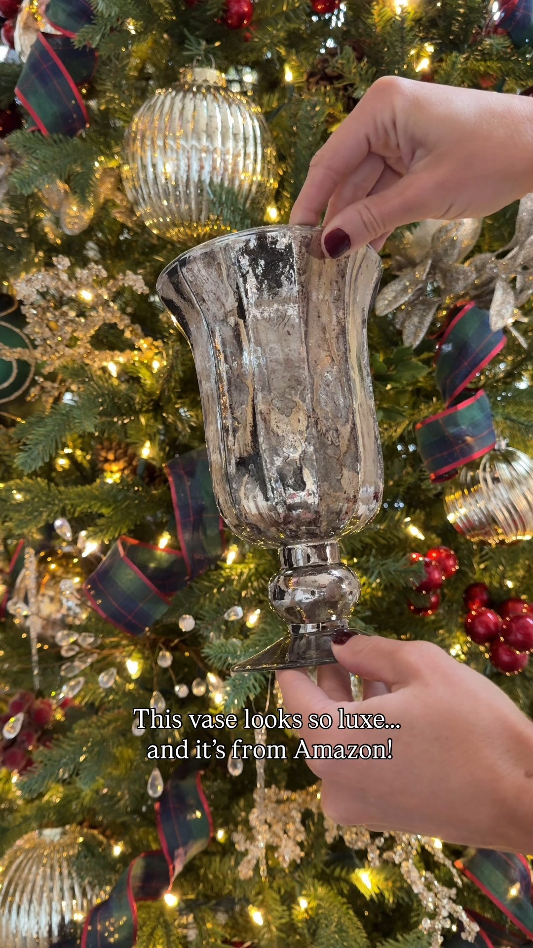 This vase looks so luxe and it’s from Amazon! It’s giving Ralph Lauren Christmas on a budget! Seriously so beautiful in person! 

#LTKSeasonal #LTKHoliday #LTKHome