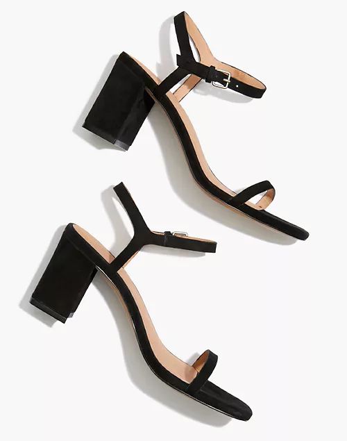 The Hollie Ankle-Strap Sandal in Suede | Madewell