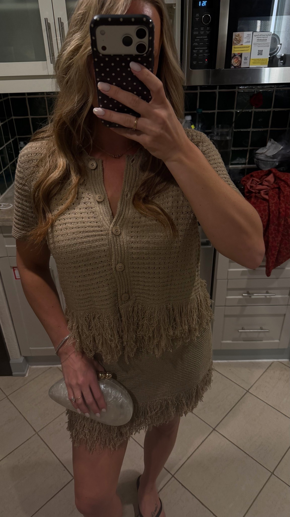  Womens 2 Piece Crochet Outfits Short Sleeve Button Knit Sweater Tops Fringe Skirt Summer Vacation Sets Beach Cover Ups Shell Shaped Bag Luxury Marble Clutch Evening Purses for Women Glitter Handbag for Wedding Cocktail Party Prom

#vacationoutfit #crochet #beachvacation #coverup #mexicooutfit #resortwear 

#LTKootd