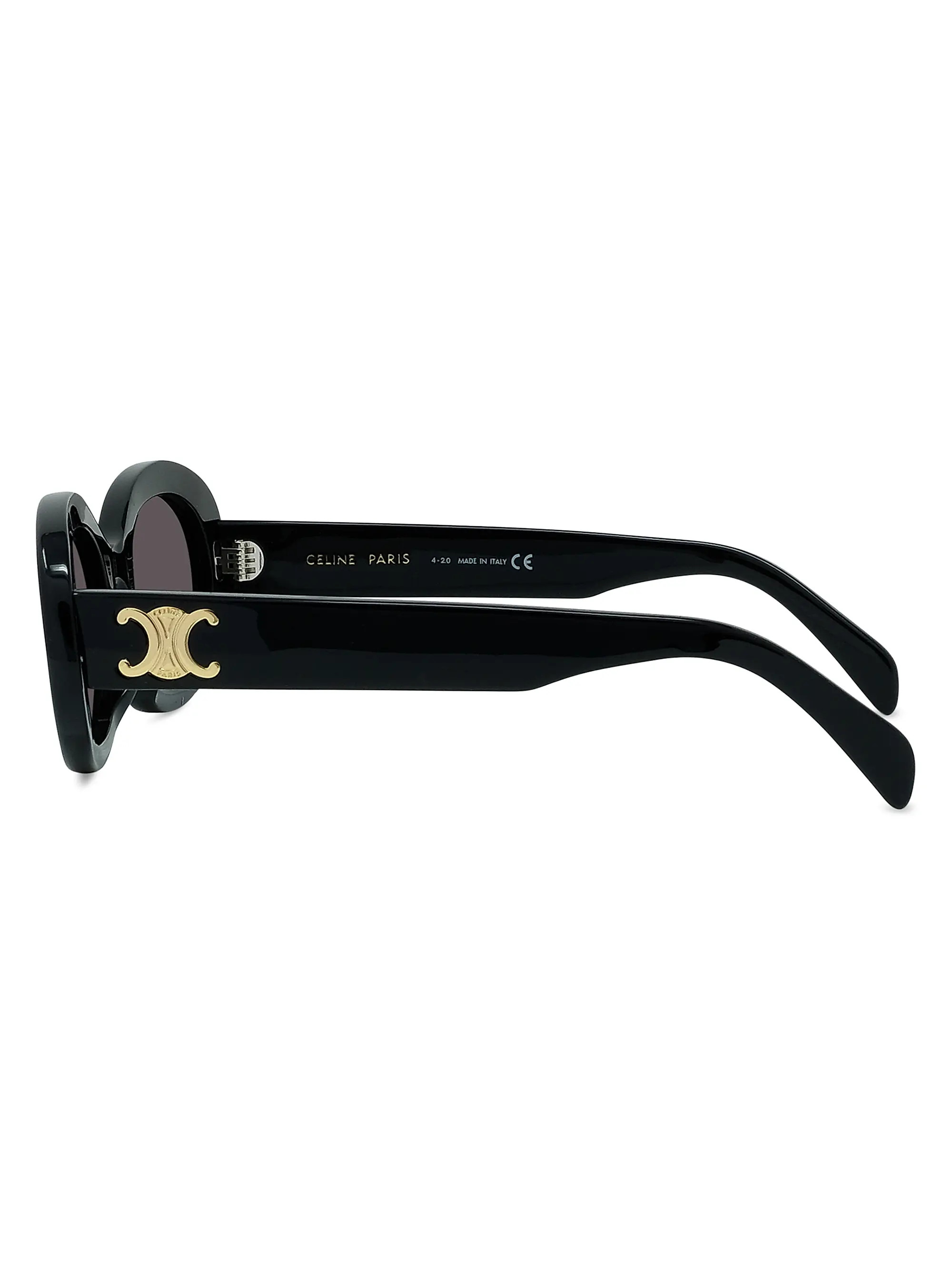 CELINE Triomphe 52MM Oval Sunglasses | Saks Fifth Avenue | Saks Fifth Avenue