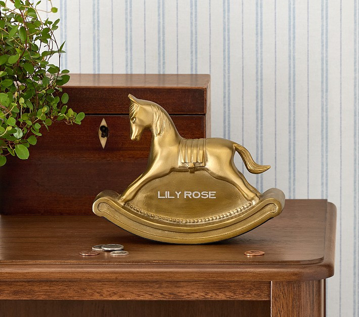 Chris Loves Julia Rocking Horse Bank | Pottery Barn Kids