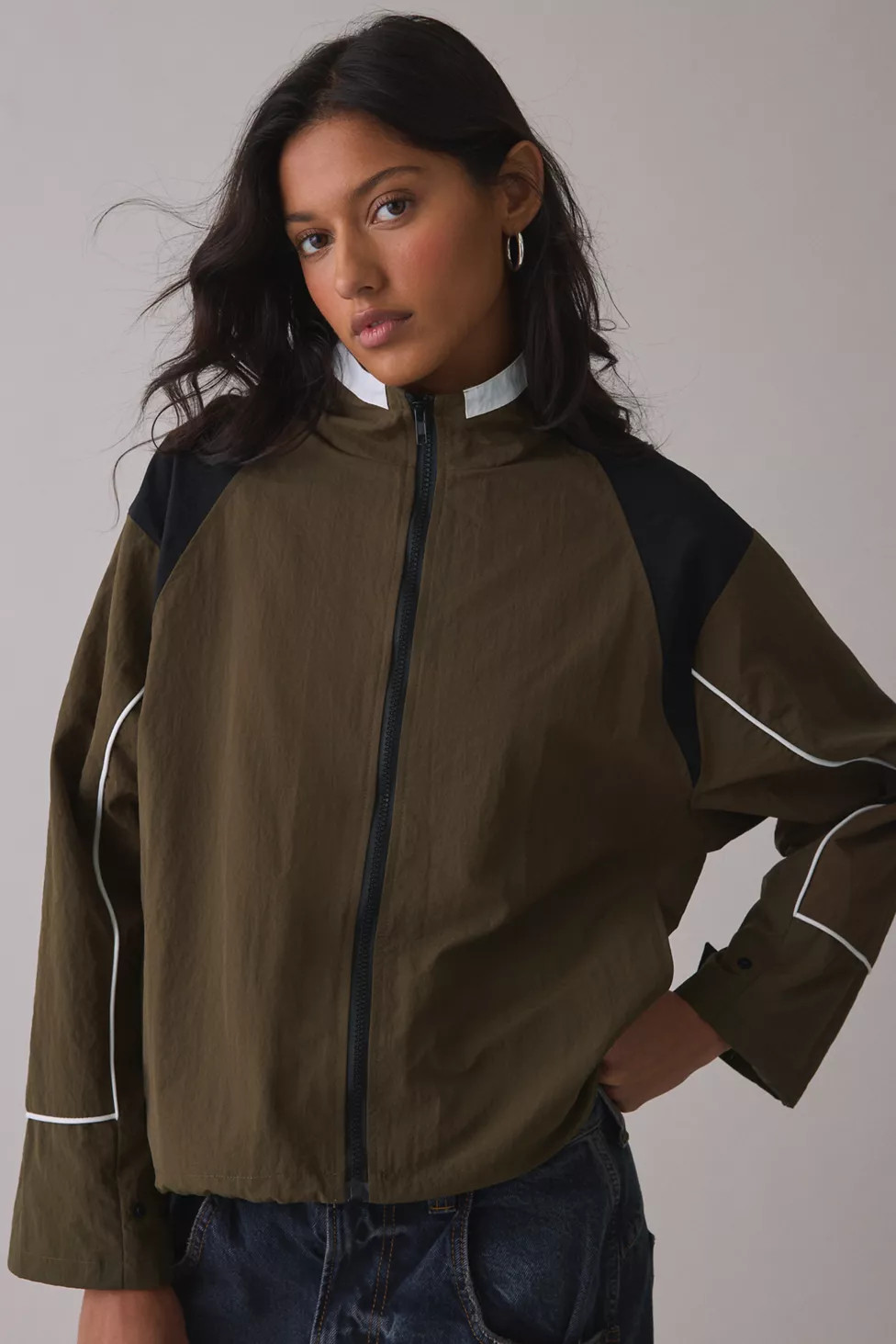 Lioness Shoreline Oversized Windbreaker Jacket | Urban Outfitters (US and RoW)
