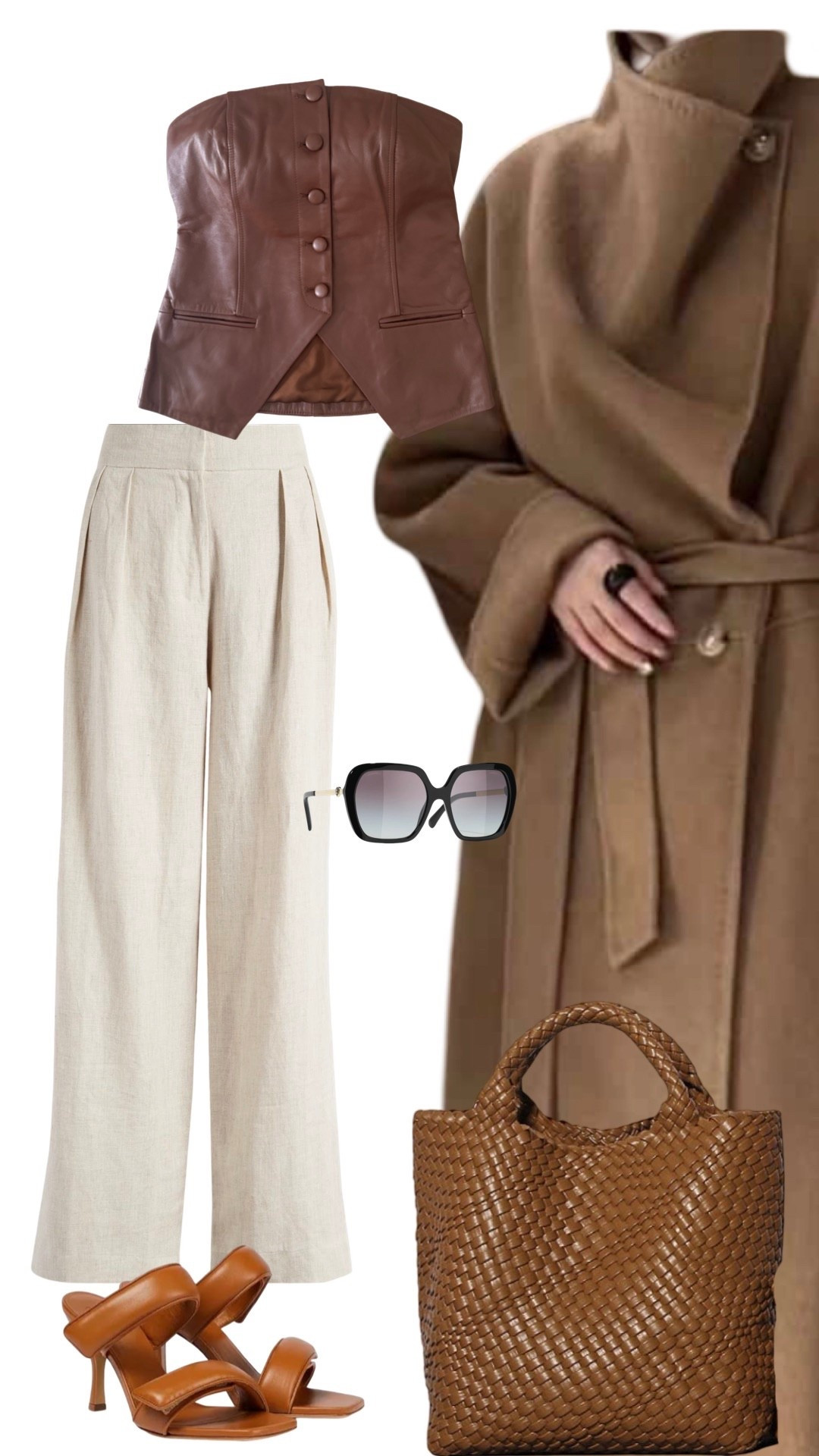 “If you’re looking for an easy fall transition look: neutral pants, a strapless leather top, strappy heels, and a wrap coat. Simple, sleek, and timeless.”

#LTKStyleTip #LTKOver40