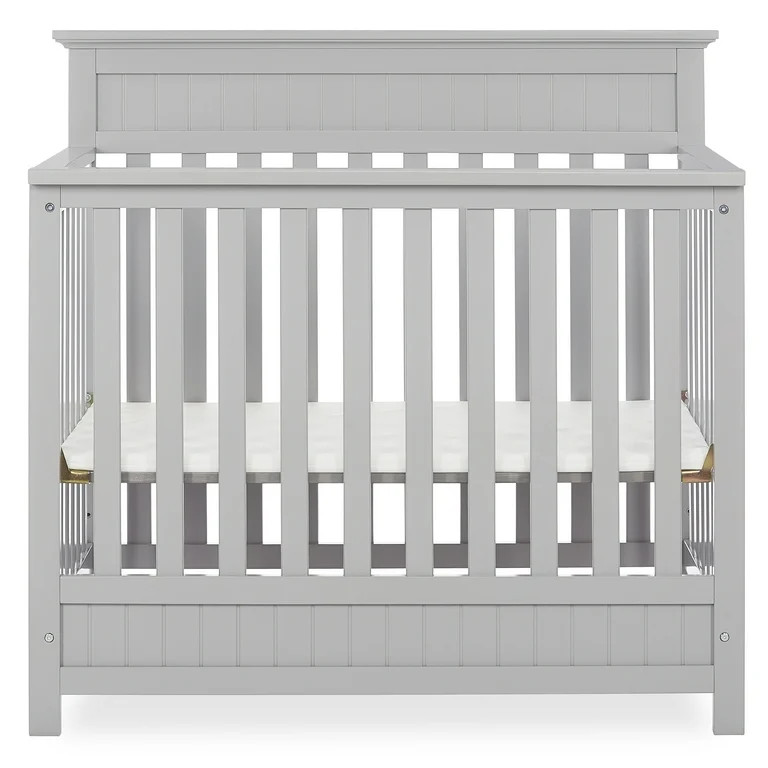 Dream On Me Harbor 4-in-1 Convertible Mini Crib in Pebble Grey, Greenguard Gold Certified | Walmart (US)