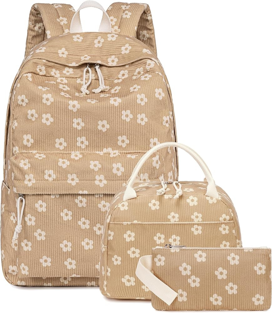 Bluboon School Backpack Teens Girls Boys Kids School Book Bags with Lunch Box Pencil Bag | Amazon (US)