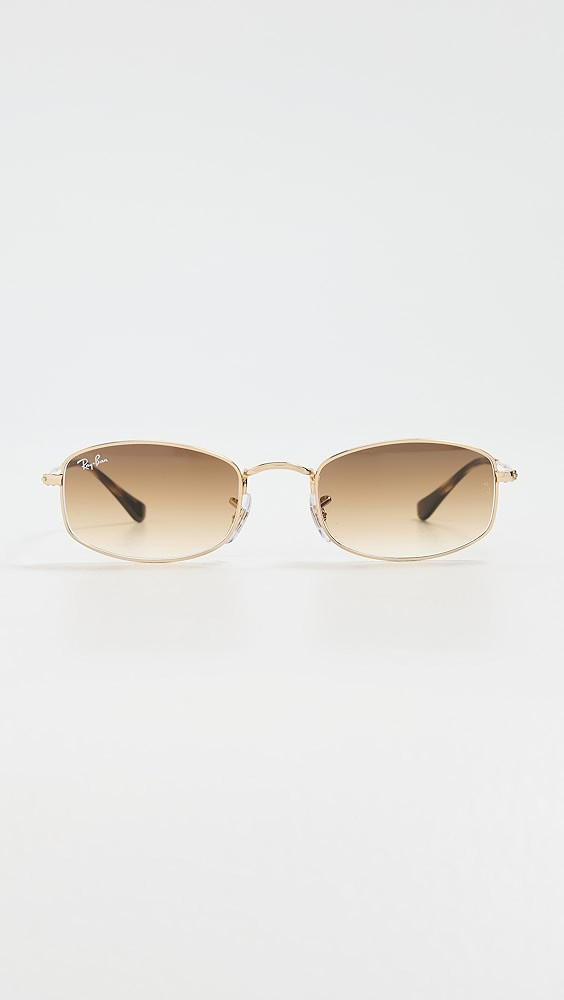 RB3832 Rectangular Metal Sunglasses | Shopbop