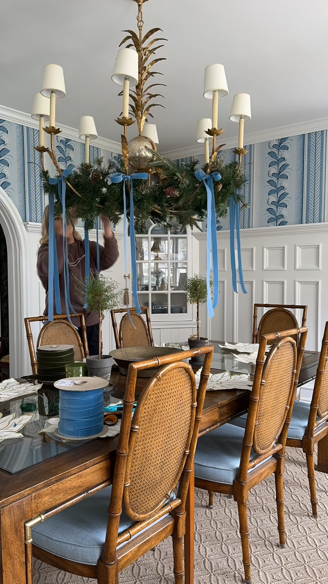 My chandelier all decorated for Christmas! 

#LTKstyletip #LTKHoliday #LTKSeasonal