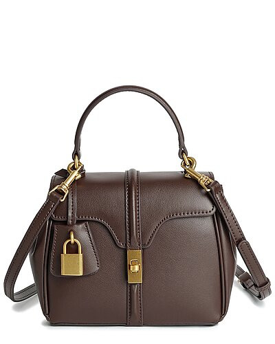 Smooth Leather Top-Handle Shoulder Bag | Gilt & Gilt City