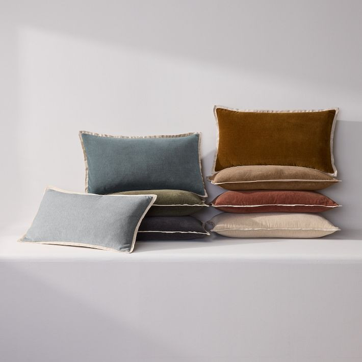 Classic Cotton Velvet Pillow Cover | West Elm (US)
