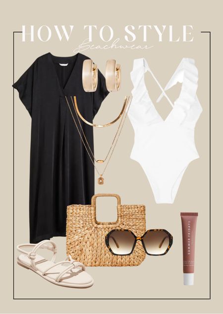 The perfect white one-piece swimsuit! Pair it with these black cover up and pretty accessories from Target!
Target fashion, target style, straw bag

#LTKitbag #LTKSeasonal #LTKswim