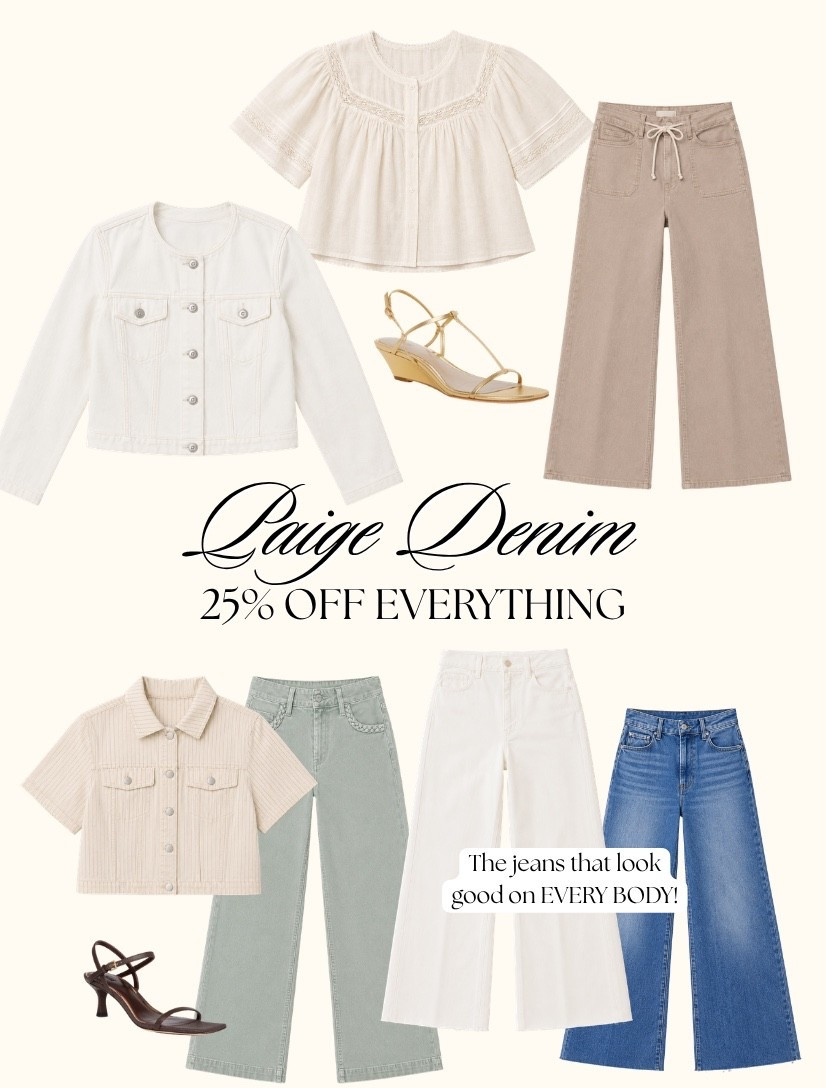 Paige is 25% off site-wide.  Here are some favorites! 
Jeans, Paige Anessa, sandals & tops.

#LTKPetite #LTKSaleAlert #LTKOver40