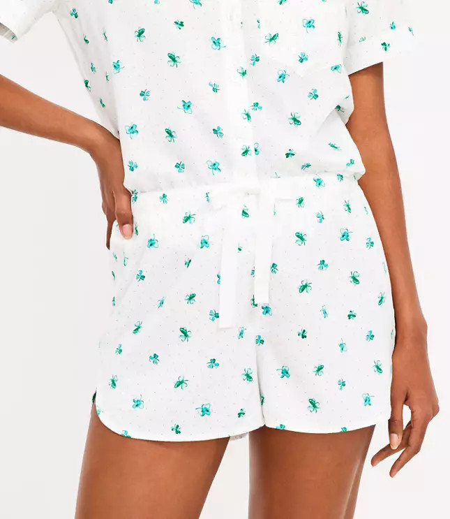 Shamrock Pajama Shorts | LOFT