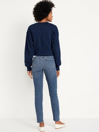 High-Waisted Wow Straight Ankle Jeans | Old Navy (US)