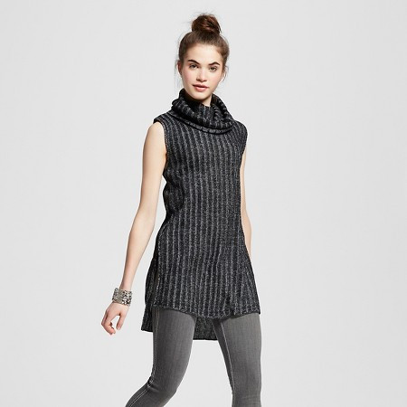 Women's Hi Low Cowl Neck Sleeveless Sweater - Alley & Gabby (Juniors') | Target