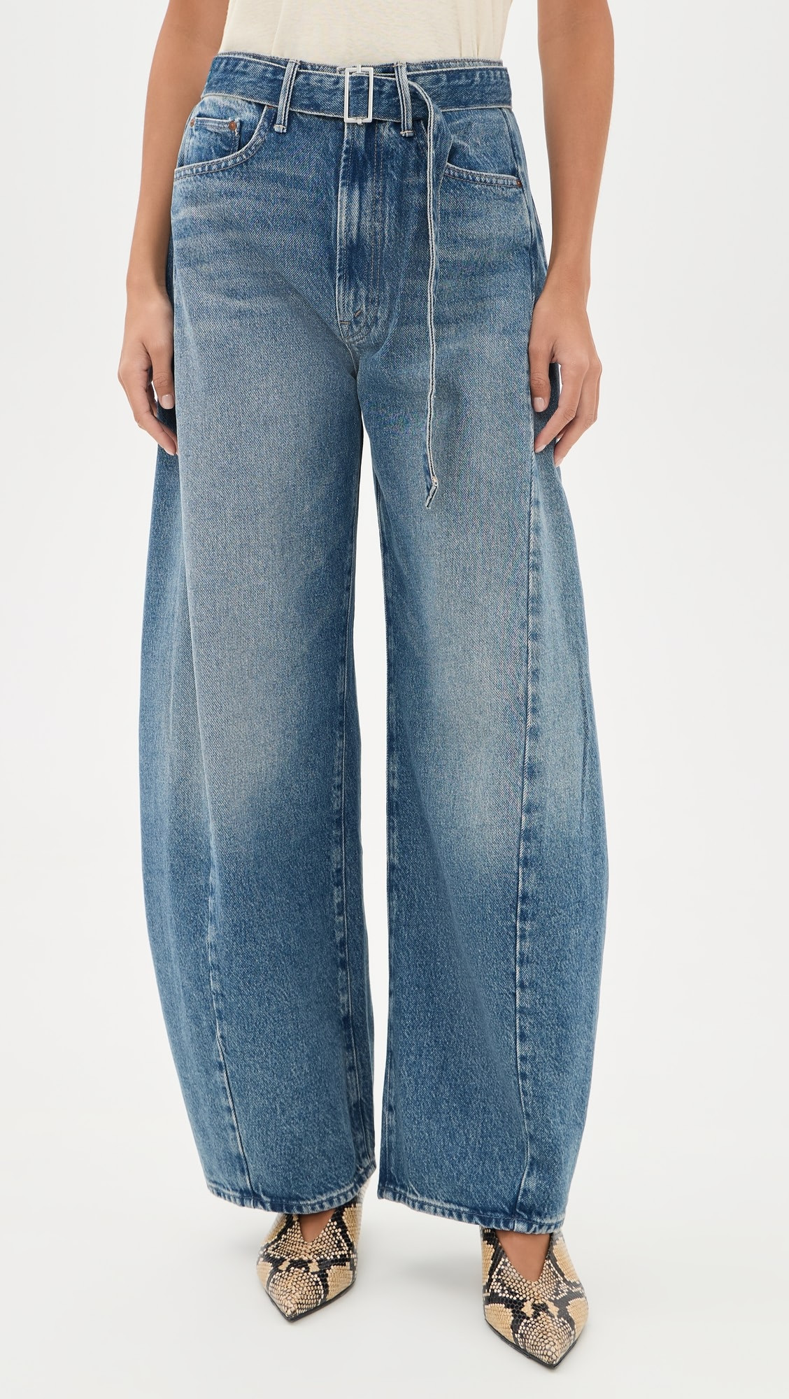 The Belted Spoonful Nerdy Barrel Jeans | Shopbop